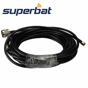 Superbat 10ft N Plug to RP-SMA Male(female pin) Jumper Pigtail Cable RG58 3m for Wifi Antenna