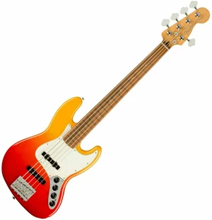 Fender Player Plus Jazz Bass V PF Tequila Sunrise 5-saitiger E-Bass, 5-Saiter E-Bass