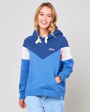 Sweatshirt Rip Curl ZENIKA COLORBLOCK HOODIE Mid Blue