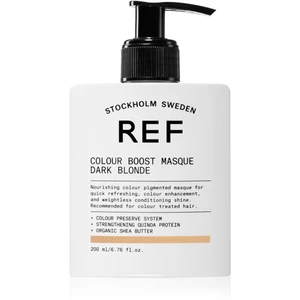 REF Colour Boost Masque jemná vyživující maska bez permanentních barevných pigmentů Dark Blonde 200 ml