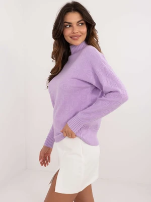 Light purple turtleneck sweater