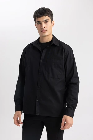 DEFACTO Relax Fit Polo Collar Shirt