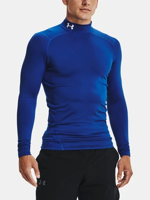 Under Armour T-Shirt UA CG Armour Comp Mock-BLU - Mens