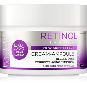 Eveline Cosmetics Cream-Ampoule Retinol nočný regeneračný krém proti prvým známkam starnutia pleti 50 ml