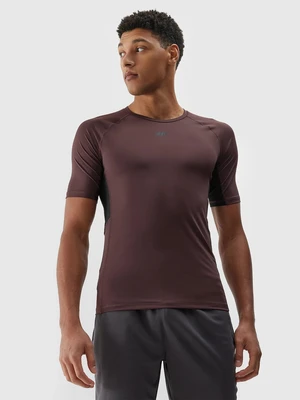 Men's Sports Quick-Drying T-Shirt 4F - Brown