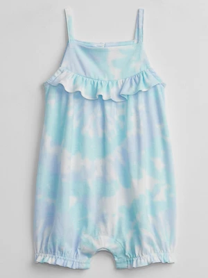 GAP Baby overal ruffle tie-dye shorty jednoczęściowy