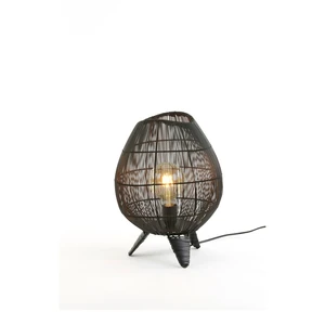 Czarna lampa stołowa (wysokość 37 cm) Yumi – Light & Living