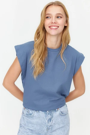 Trendyol Indigo*001 Knitted T-Shirt