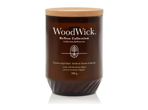 WoodWick Vonná sviečka ReNew sklo veľké Tomato Leaf & Basil 368 g