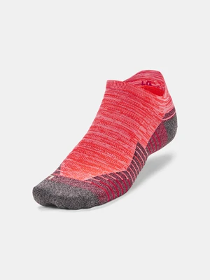 Under Armour Socks UA Run No Show Tab 2pk-RED - unisex