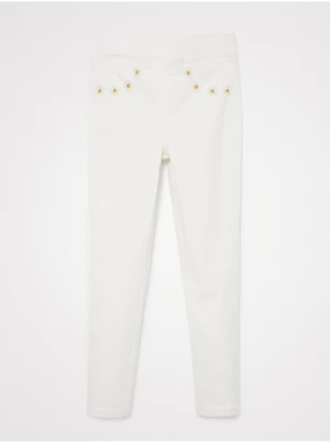 White Girly Slim Fit Jeans Desigual Tartaleta - Girls