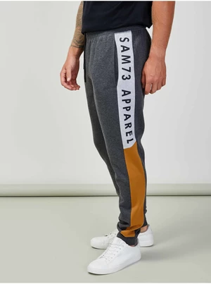 SAM73 Grey Men's Brindle Sweatpants SAM 73 Aldon - Mens