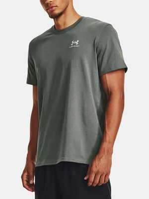 Under Armour T-Shirt UA M LOGO EMB HEAVYWEIGHT SS-GRN - Men