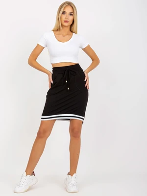 OCH BELLA black sweatshirt skirt with high waist