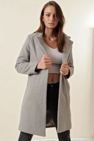 Bigdart 9082 Oversized Cachet Coat - Gray