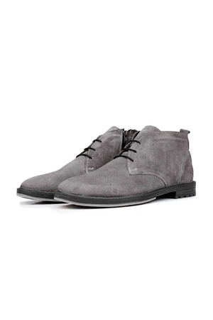 Ducavelli Nottingham Genuine Leather Anti-slip Sole Lace-Up Zipper Chelsea Casual Boots.