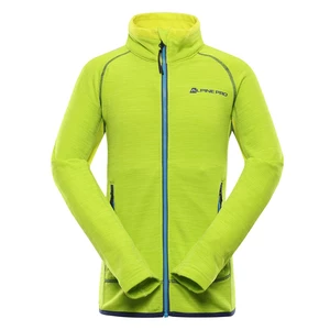 Children's quick-drying sweatshirt ALPINE PRO ONNECO lime green