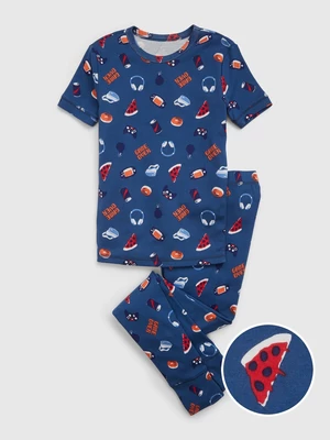 Navy blue boys' patterned pyjamas GAP