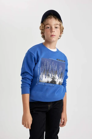 DEFACTO Regular Fit Crew Neck Sweatshirt