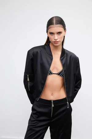 VATKALI Satin bomber jacket