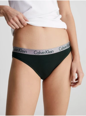 Set of three women's panties in dark green and grey Calvin Klein Un - Women