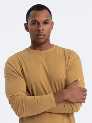 Ombre Men's unprinted longsleeve - mustard