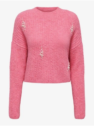 Women's pink sweater ONLY Marilla - Women