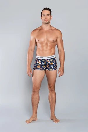 Boom boxer shorts - navy blue print