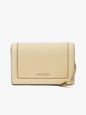 Light Yellow Leather Crossbody Handbag Michael Kors - Women