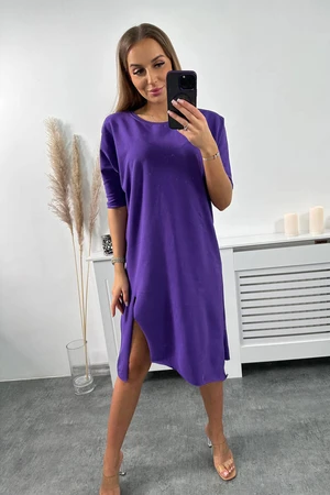 Oversize dress dark purple