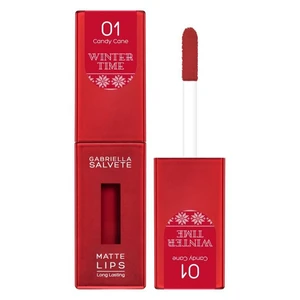 GABRIELLA SALVETE Winter Time Rtěnka Matte 01 Candy Cane 4,5 ml