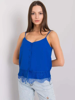 Cobalt top with buttons