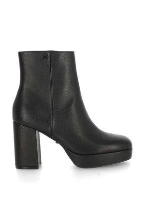 Nízké kozačky Mexx Ankle Boot Melody dámské, černá barva, na podpatku, MXQL012601W