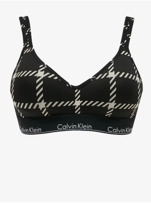 Černá kostkovaná braletka Calvin Klein Underwear - Dámské