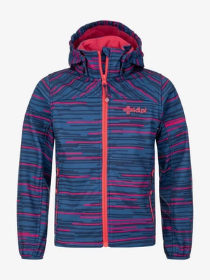 Girls' softshell jacket Kilpi RAVIA-JG dark blue