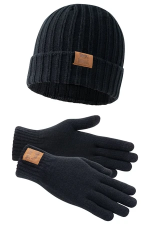 Lonsdale Unisex Beanie and Glove Set