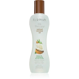 Biosilk Silk Therapy Natural Coconut Oil bezoplachová hydratační péče na vlasy a tělo 167 ml