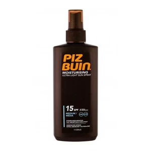 PIZ BUIN Moisturising Ultra Light Sun Spray SPF15 200 ml opaľovací prípravok na telo unisex na veľmi suchú pleť