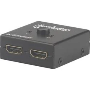 HDMI rozbočovač Manhattan 207850, 2 porty, černá