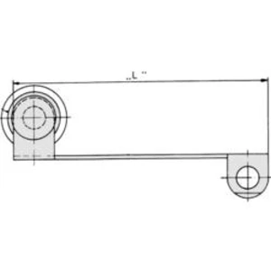 Přídavný ovladač ZF 71400260, páka s rolnou, 1 ks