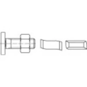 Šroub s T hlavou 1070205, N/A, M10, 60 mm, nerezová ocel, 50 ks