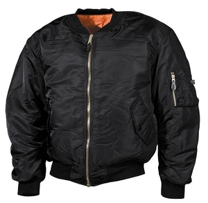 Bunda MFH® Flight Jacket MA1 “Bomber“- černá (Barva: Černá, Velikost: XXL)