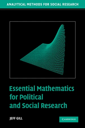 Essential Mathematics for Political and Social Research