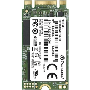 Transcend MTS400 16 GB interný M.2 PCIe NVMe SSD 2242 SATA 6 Gb / s Retail TS16GMTS400