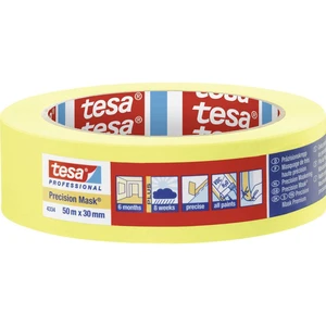 tesa PRECISION 04334-00002-00 krepová lepiaca páska Precízny krep® žltá (d x š) 50 m x 30 mm 1 ks