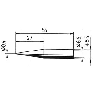 Ersa 842 UD spájkovací hrot ceruzková forma, predĺžená Veľkosť hrotov 0.4 mm  obsah, množstvo obsiahnutého obsahu na obj