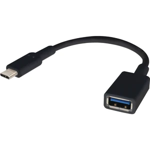 Renkforce #####USB-Kabel #####USB 3.2 Gen1 (USB 3.0 / USB 3.1 Gen1) #####USB-C™ Stecker, #####USB-A Buchse 15.00 cm čier