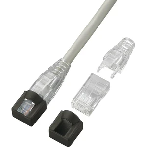 TRU COMPONENTS RJ45 Konektor RJ45, priehľadný 749224 zástrčka, rovná    priehľadná 1 ks