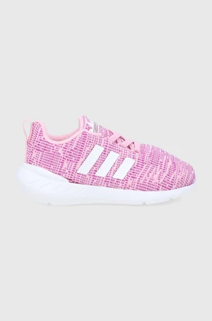 Dětské boty adidas Originals Swift Run 22 GW8185 růžová barva