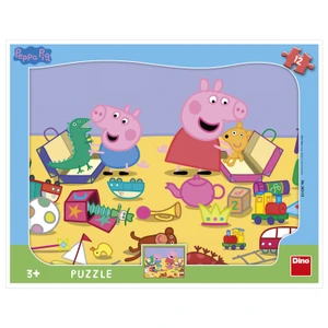 Dino - Puzzle PEPPA PIG SI HRAJE 12 dílků